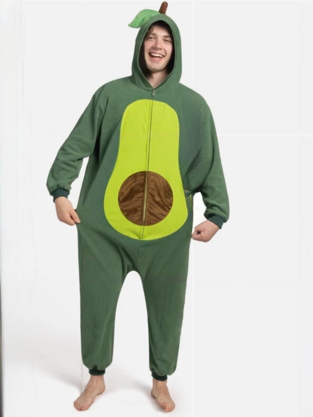 SPOOKTACULAR CREATIONS AVOCADO JUMPSUIT MEDIUM HOLLOWEEN COSTUME